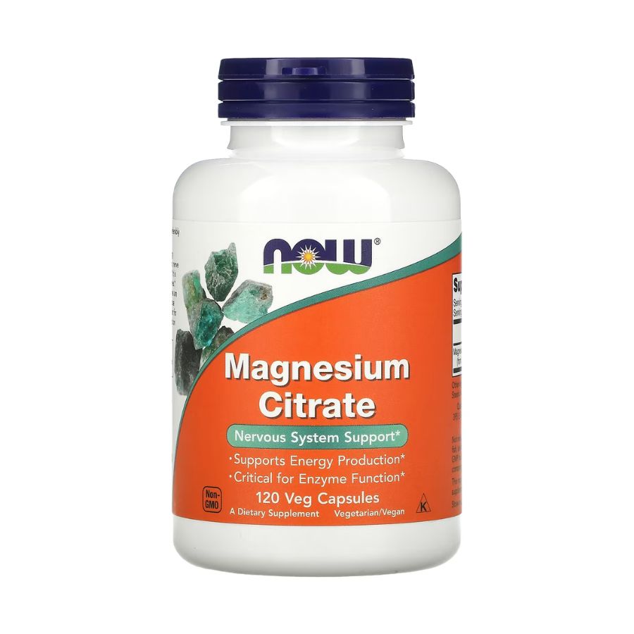 NOW Magnesium Citrate - 120 kaps.