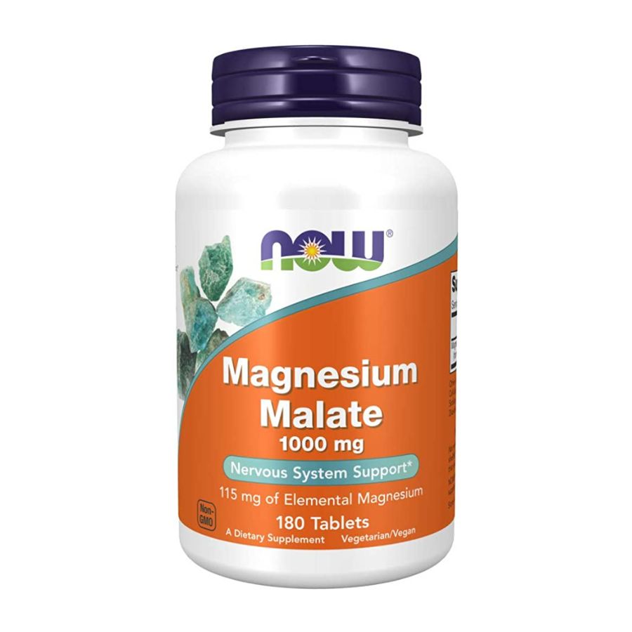 NOW Magnesium Malate 1000mg - 180 kaps.
