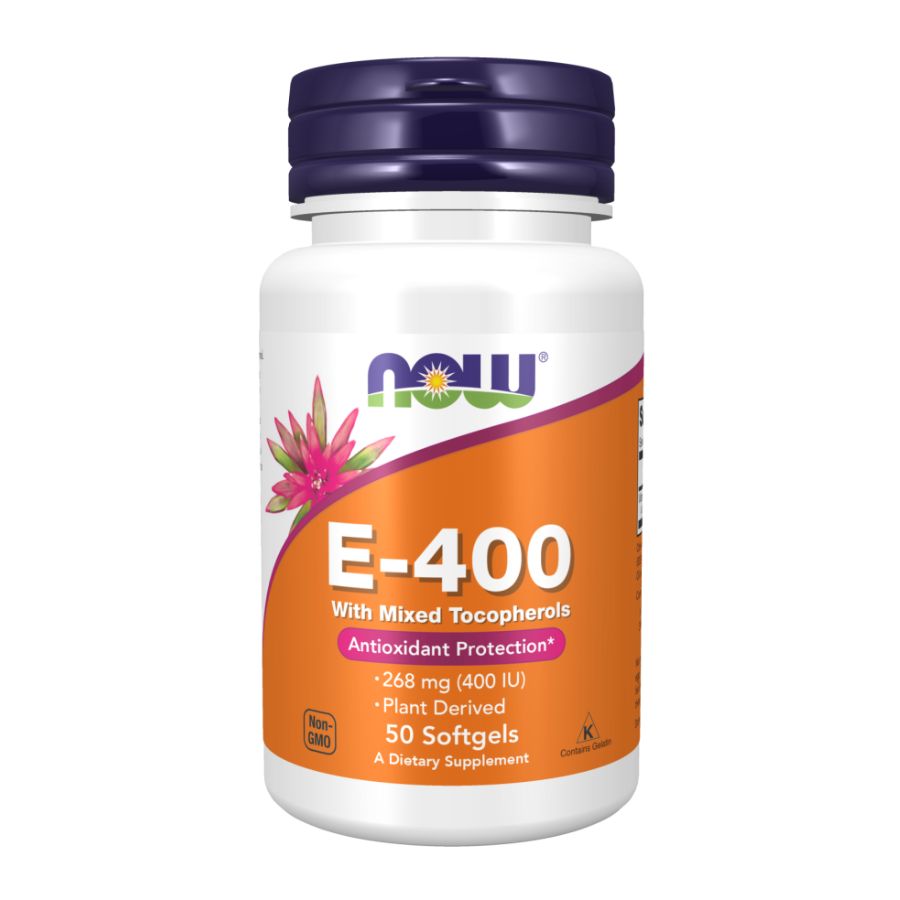 NOW Vitamin E-400 With Mixed Tocopherols - 50 kaps.