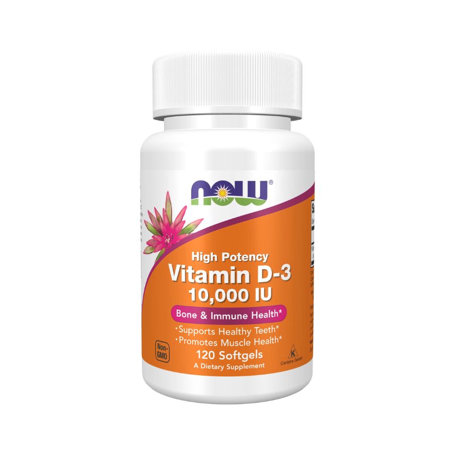 NOW Vitamin D3-10000 IU - 120 kaps.