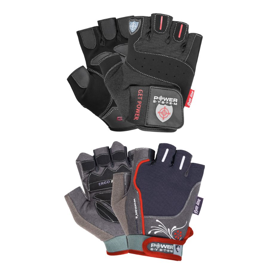 Power System Gloves Get Power - Black