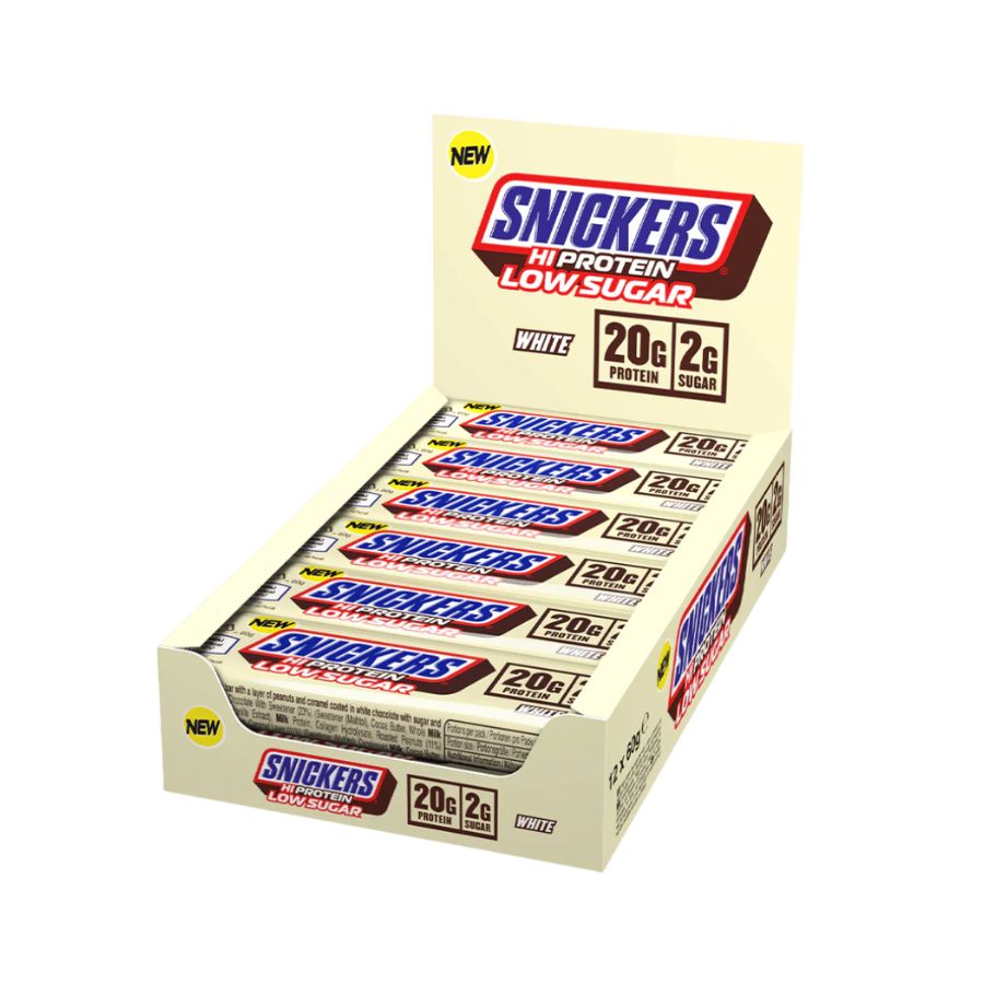 HiProtein Snickers Protein Bar Low Sugar - White Chocolate