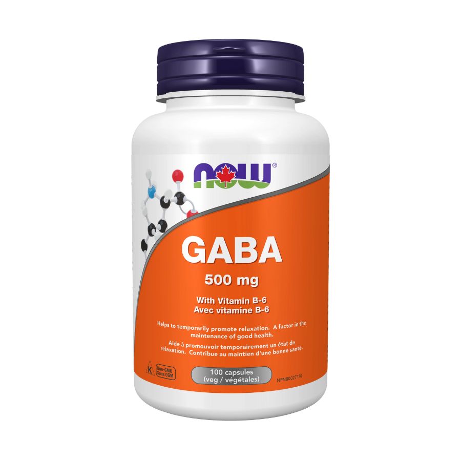 NOW GABA 500mg - 100 kaps.
